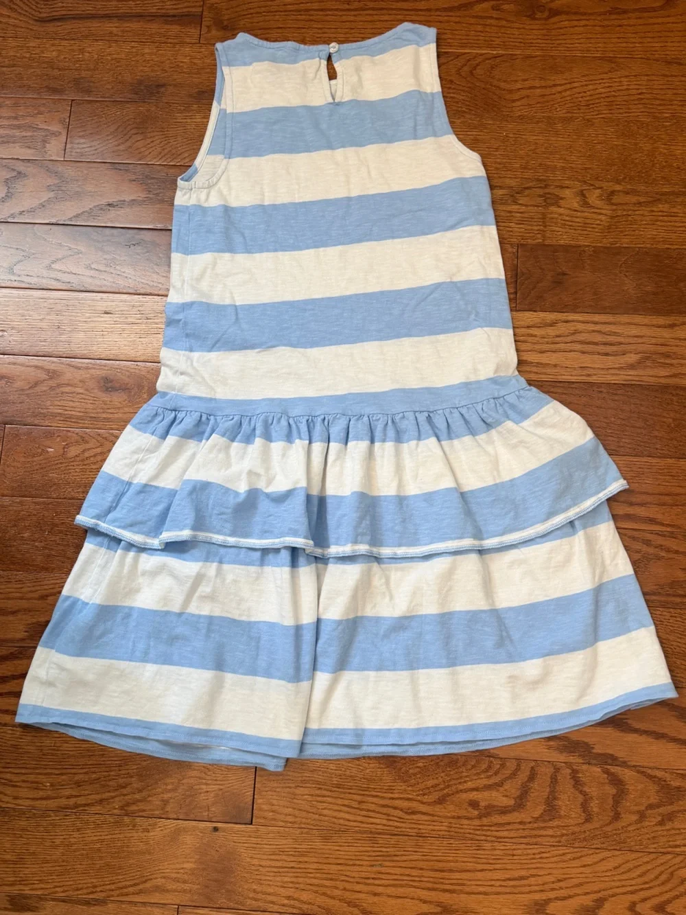 Crewcuts Light Blue & White Striped Dress Sz 14